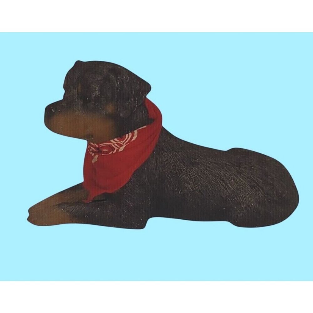 Vintage Sandicast Rottweiler Dog Sculpture 193 figurine Signed Sandra Brue 10'' - Picture 2 of 13